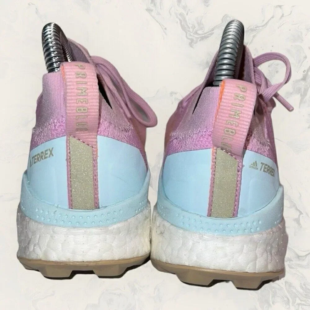 Adidas Terrex Two Ultra Primeblue Bliss Lilac Almost Blue Shoes Womens Size 5